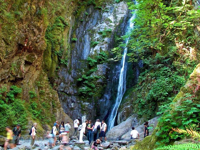 Niagara Falls in Goldstream Provincial Park, near Langford